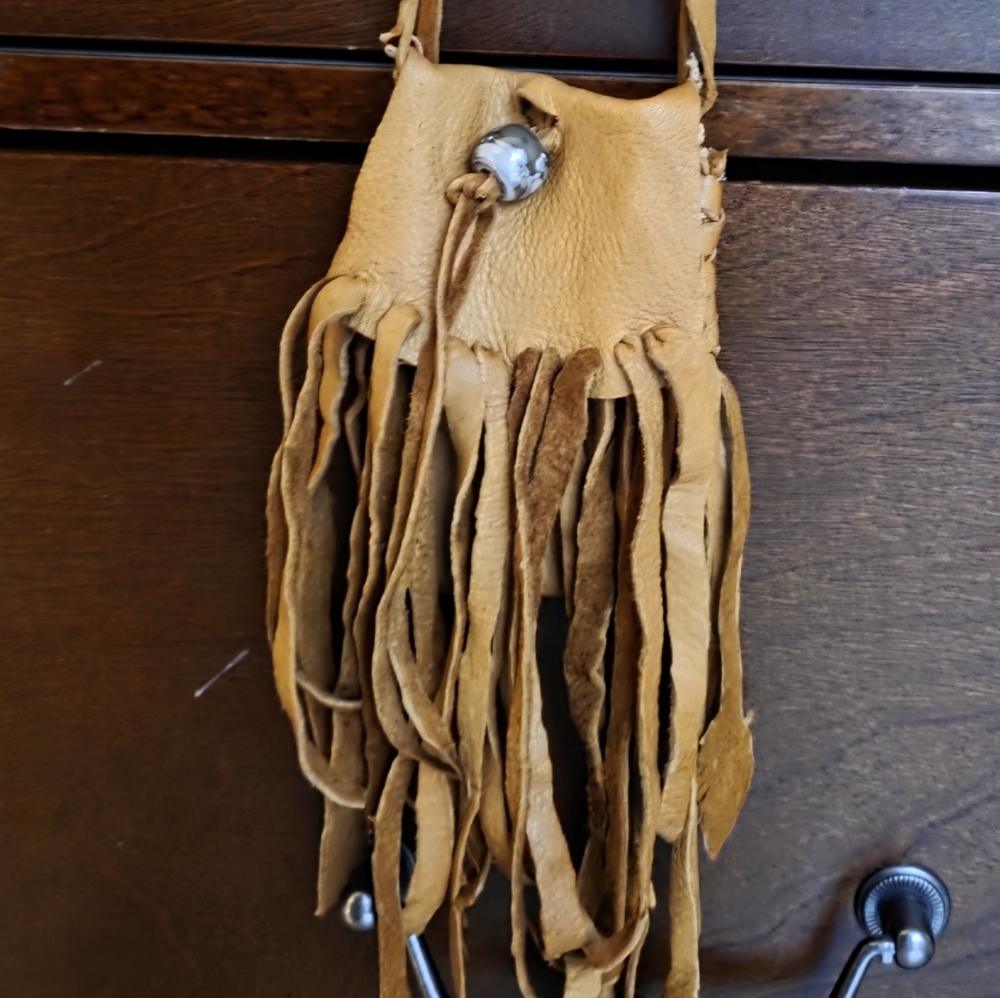 Fringe Amulet Leather Bag